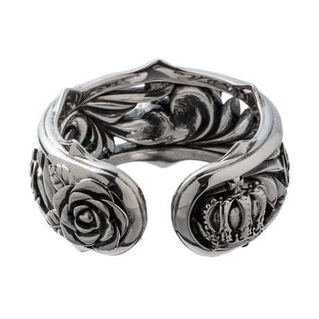 【即納可能！】ローズカフリング　～Rose cuff ring～[ArtemisKings]