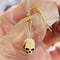 【SOLD OUT!！】豆ドクロピアス（片耳用1個ピアス）［大友窯SKULL］