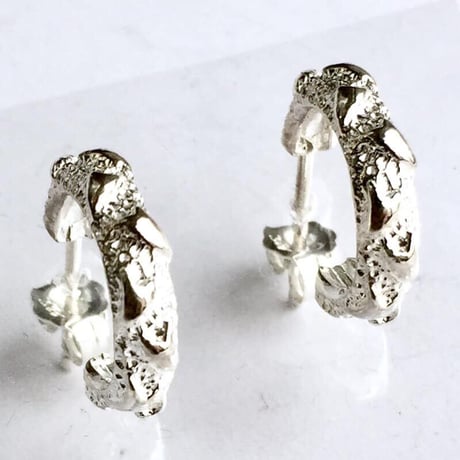 舞花ピアス［銀燭］