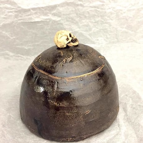 【SOLD OUT！】髑髏のシュガーポット[大友窯SKULL]