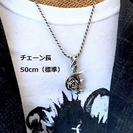 【蛇骨堂限定販売】バラペンダント　［GLAM SCALE］