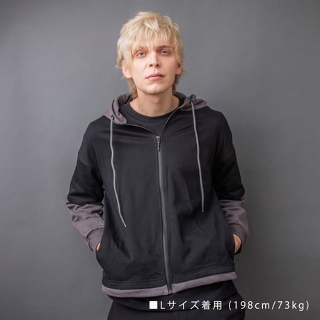 【即納可能！】レイヤードジップアップパーカー　~Layered zip up hoodie~　［Artemis Classic］