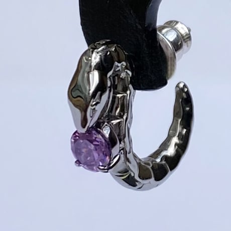 【蛇のピアス】サーペントバイパーシルバーピアス［Bizarre］
