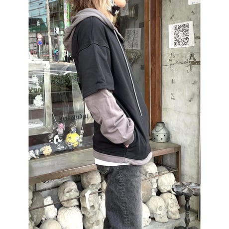 【即納可能！】レイヤードジップアップパーカー　~Layered zip up hoodie~　［Artemis Classic］