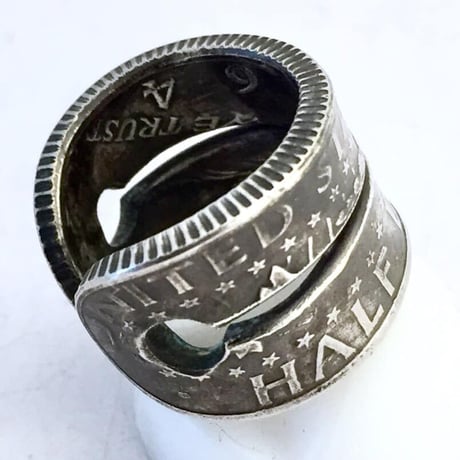 【SOLD OUT！】リングサイズ＃6.5号～ペンダントにも使える～ケネディコインリング［DOWNTON DIVISION］