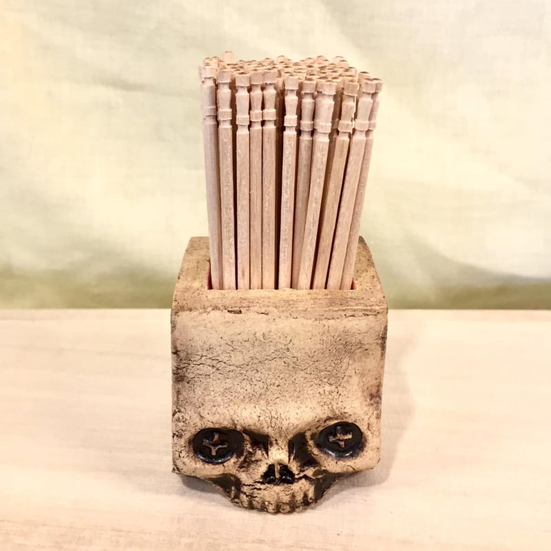 即納可能！】キューブスカル（中）～小物入れ～[大友窯SKULL] | 上州