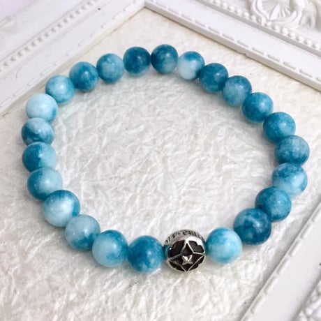 海色水晶数珠ブレス8ｍｍ　［Artemis Classic］