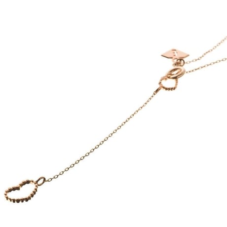10金ハートYネックレス［Elenore Jewelry ]
