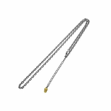 【即納可能！】4面カットあずきシルバーチェーン2.5mm燻し［Artemis Classic］