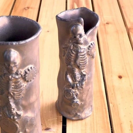 【SOLD OUT！】サクリファイス花器　[大友窯SKULL]