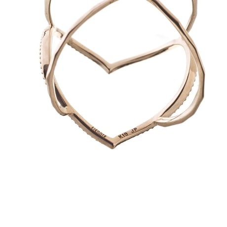 オープンハートリング［Elenore Jewelry］