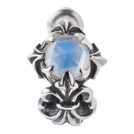 【即納可能！】ローズカットブルームーンピアス　 ~Rose cut blue moon earring~ ［Artemis Classic］