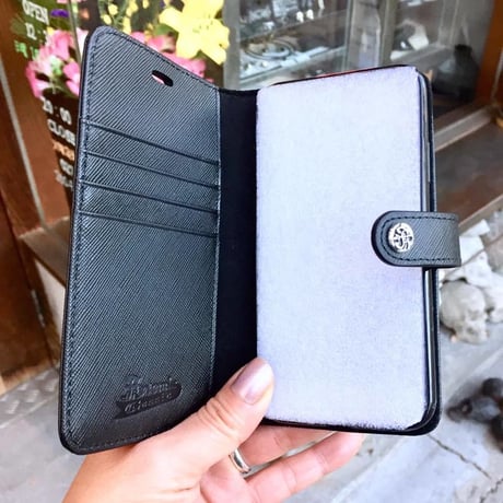 【50％OFF！SALE！！】本革アイフォンXS　ブックケース