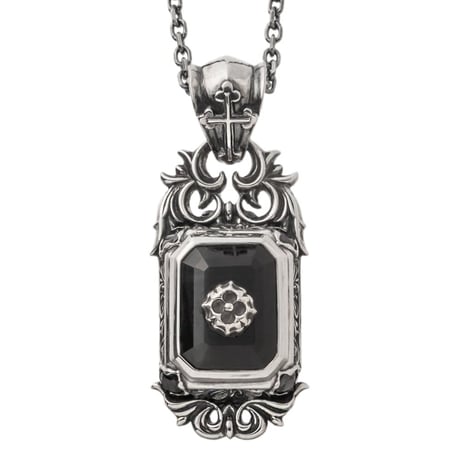 スクエアブルータイガーアイペンダント ~Square blue tiger eye pendant~　[ArtemisClassic]