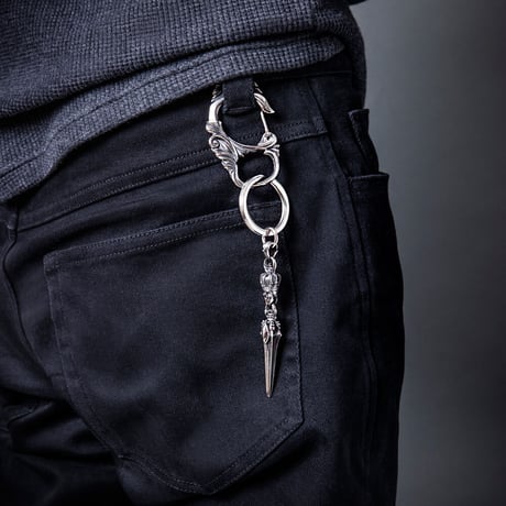 【即納可能！】スカルクラウンダガーキーホルダー ~Skull Crown Dagger Keyholder~［Artemis Kings］