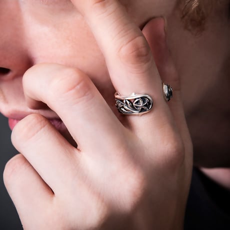 【即納可能！】スターカフリング　～Star cuff ring～[ArtemisKings]