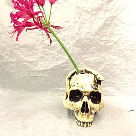 【即納可能！】蛇とドクロ～花器～[大友窯SKULL]