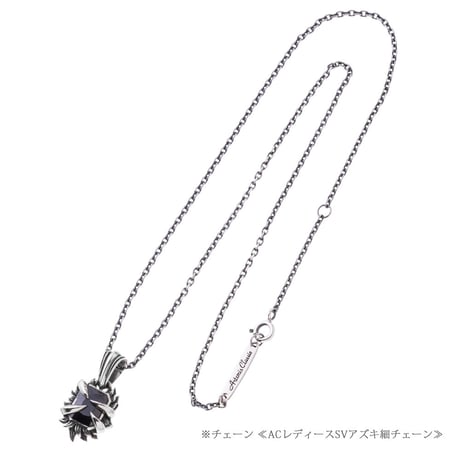 【即納可能！】ＡＣシルバーあずき細チェーン 40cm