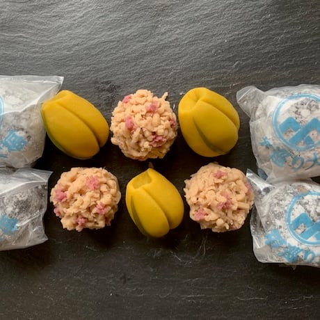 卯月(4月）　季節の上生菓子　2種類ｘ3セット（６個）＆福巡り大福４個　合計10個を2箱：冷凍　　原材料表示