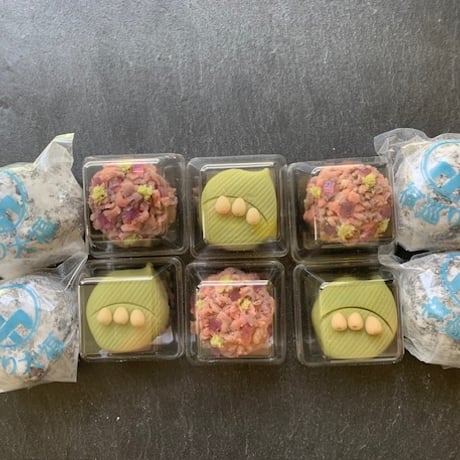 季節の上生菓子　2種類ｘ3セット（６個）＆福巡り大福４個　合計10個を1箱：冷凍　　原材料表示