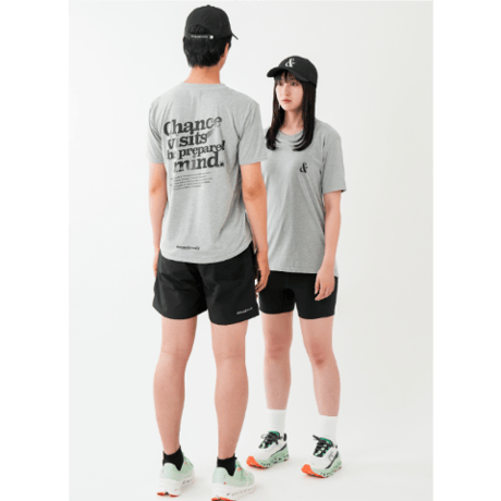 slogan 1color Gray T-shirts / dotandready [WEAR]
