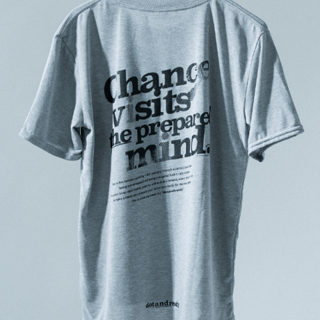 slogan 1color Gray T-shirts / dotandready [WEAR]