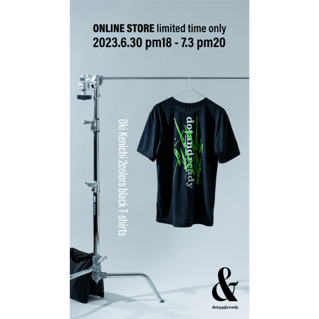 Oki Kenichi 2colors Black T-shirts / dotandready [WEAR]