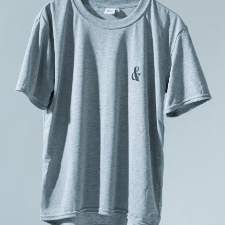 slogan 1color Gray T-shirts / dotandready [WEAR]