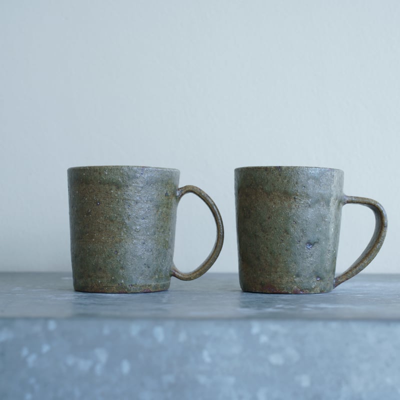 柏井 羊 / マグカップ【緑釉】2種 | Gallery KIANU