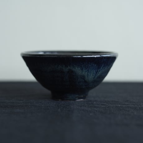 新八野窯 / 青の飯碗