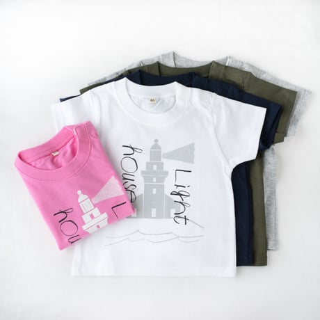 【 Baby】屋久島灯台 Tシャツ　80 / 90cm　　　（みどり）