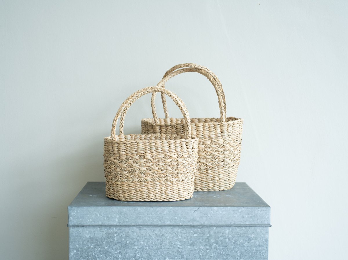 タイ / コック かごバッグ （Sサイズ・Mサイズ） | Gallery KIANU