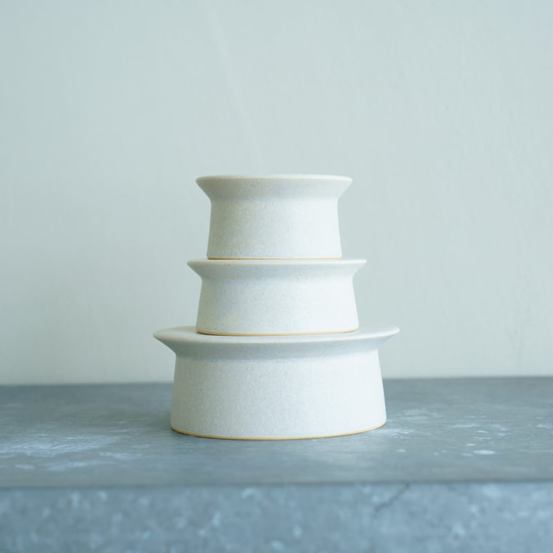 千葉こずえ / 6. 高台皿 大 Φ16cm（白） | Gallery KIANU