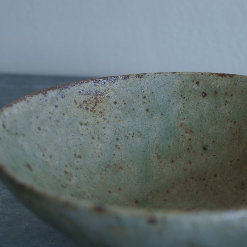 柏井 羊 / 楕円鉢【翡翠釉】 | Gallery KIANU