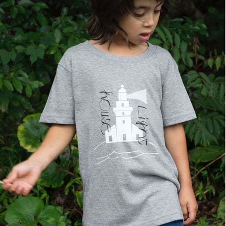 【 KIDS】屋久島灯台 Tシャツ（グレー）　　　　　　100 / 110 / 130cm