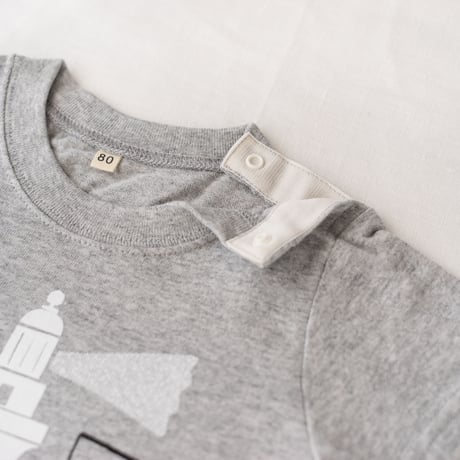 【 Baby】屋久島灯台 Tシャツ　80 / 90cm　　（ピンク）