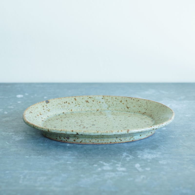 柏井 羊 / オーバル皿【土灰釉】M | Gallery KIANU