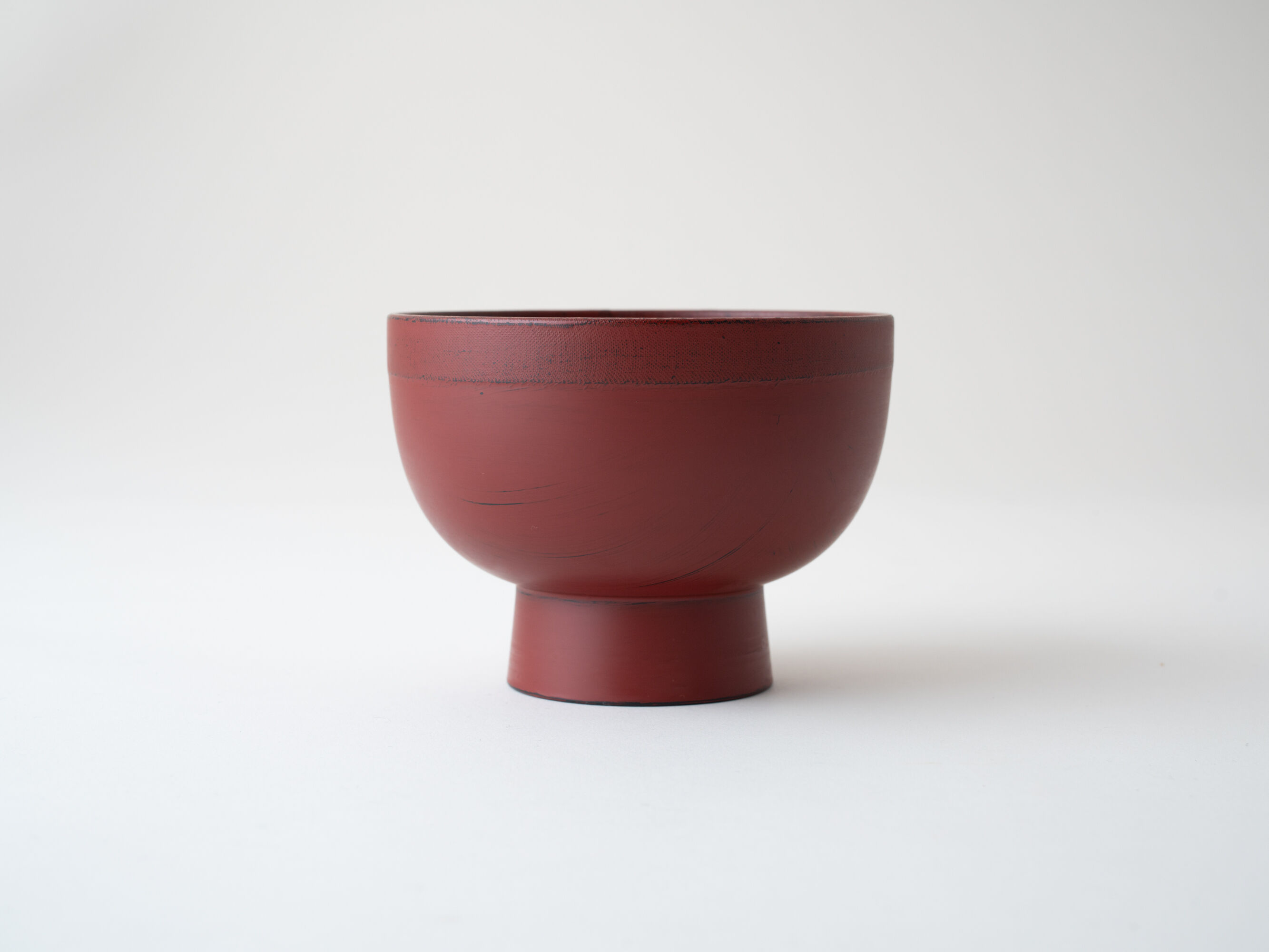 山岸厚夫　　汁椀　渕布刷毛　曙　新品に近い美品 山岸 厚夫 木合/渕布合鹿椀（刷毛目 根来・曙）【錦壽】 | Gallery KIANU