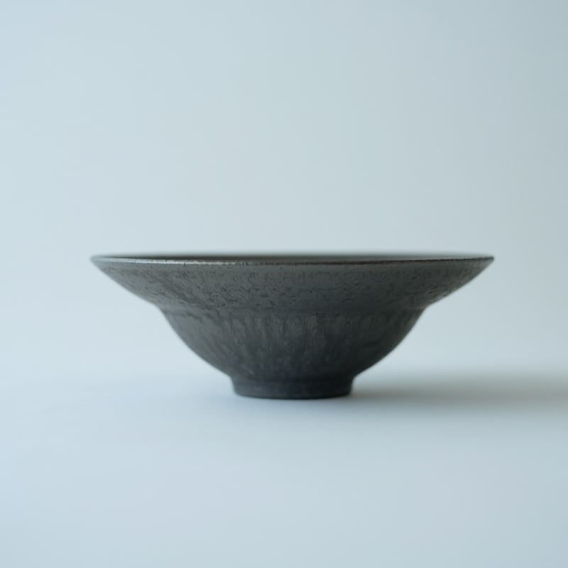 藤田千絵子 / 黒土のリム鉢（中・大） | Gallery KIANU