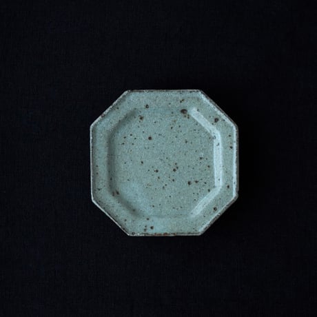 柏井 羊 / 八角小皿【寺山釉】