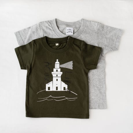 【 Baby】屋久島灯台 Tシャツ　80 / 90cm　　（ピンク）