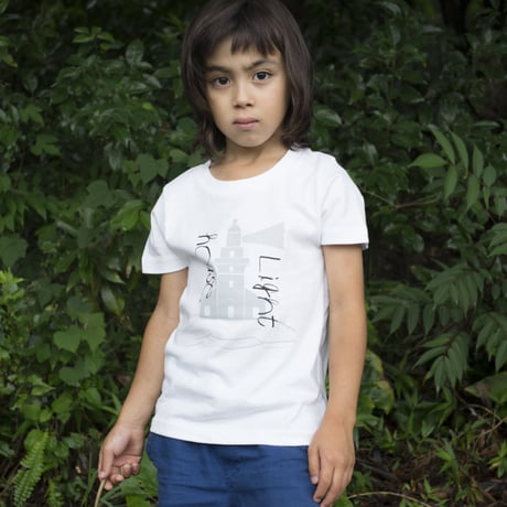 【 KIDS】屋久島灯台 Tシャツ（グレー）　　　　　　100 / 110 / 130cm