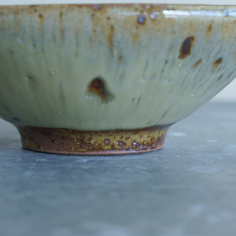 柏井 羊 / 楕円鉢【藁灰釉】 | Gallery KIANU