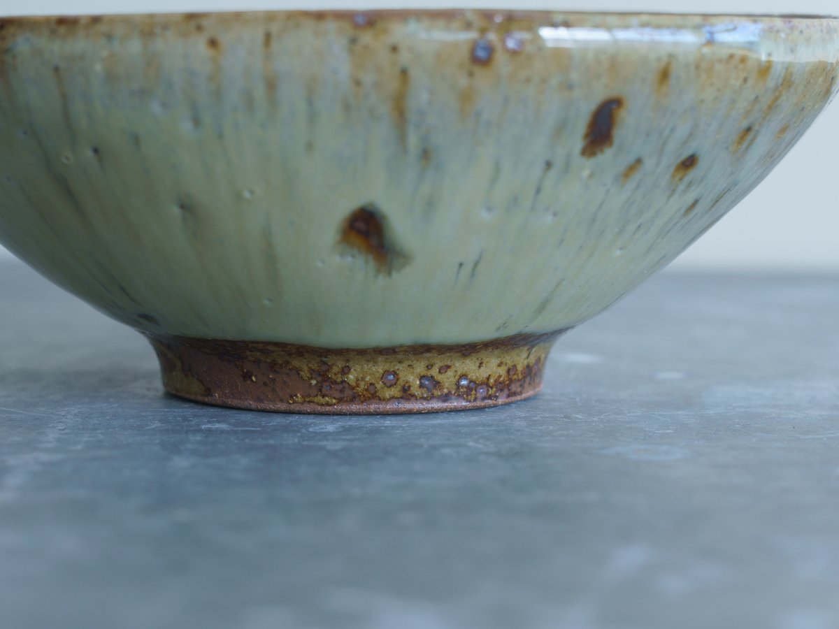 柏井 羊 / 楕円鉢【藁灰釉】 | Gallery KIANU