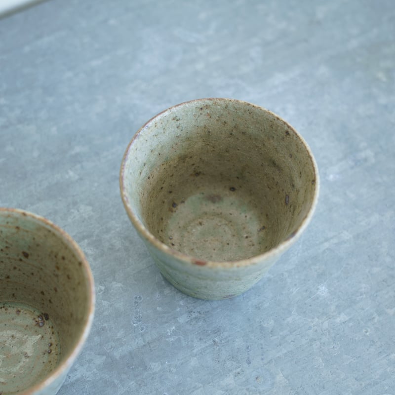 柏井 羊 / 蕎麦猪口【翡翠釉】 | Gallery KIANU