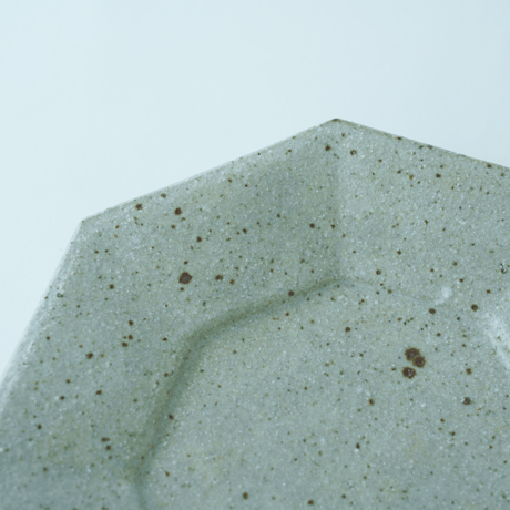 柏井 羊 / 八角皿【寺山釉】Φ19cm