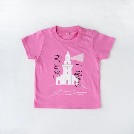【 Kids 】屋久島灯台 Tシャツ　100 / 110 / 130cm（ピンク）
