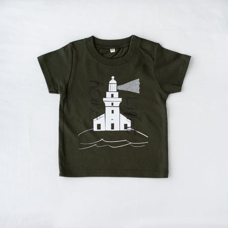 【 Baby】屋久島灯台 Tシャツ　80 / 90cm　　（ピンク）