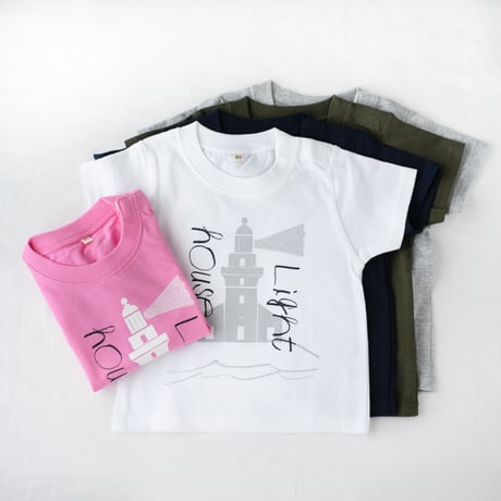 【 Kids 】屋久島灯台 Tシャツ　100 / 110 / 130cm（ピンク）