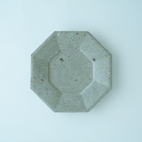 柏井 羊 / 八角皿【寺山釉】Φ19cm